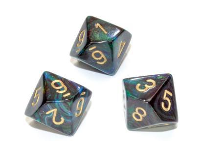 10d10 Lustrous Chessex Dice Set