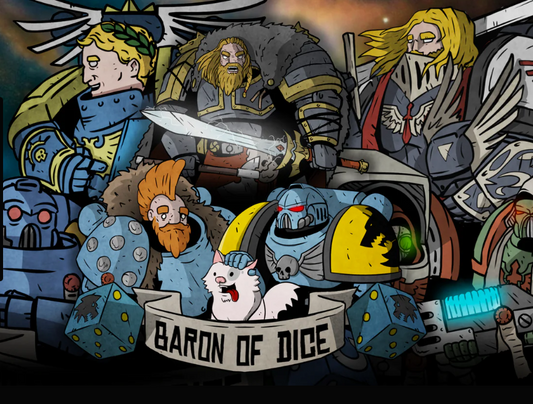 Baron of Dice 25 Count Square Corner Imperial Dice