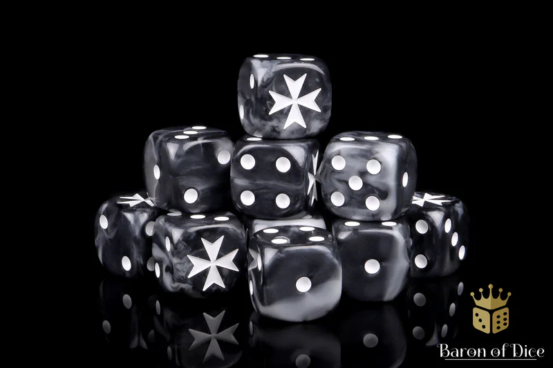 Baron of Dice 50 Count Square Corner Imperial Dice