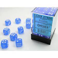 36 Count D6 Frosted Chessex Dice Cube