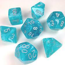 7 Die Cirrus Polyhedral Chessex Dice Cube