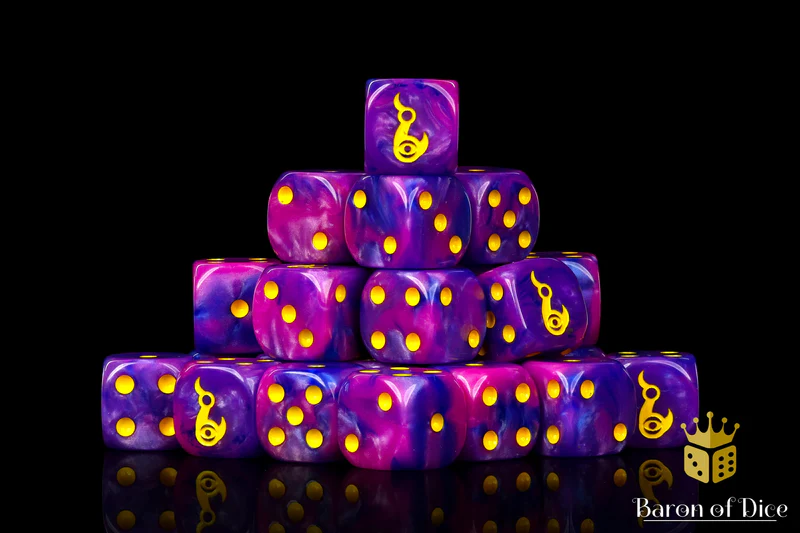 Baron of Dice 50 Count Square Corner Chaos Dice