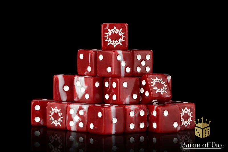 Baron of Dice 25 Count Square Corner Chaos Dice