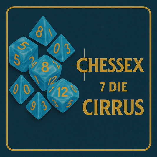 7 Die Cirrus Polyhedral Chessex Dice Cube