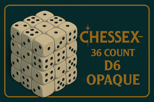 36 Count D6 Opaque Chessex Dice Cube