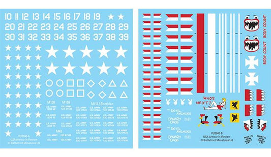 US Armor in Vietnam Decals