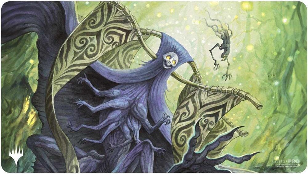 Playmat: MTG- Duskmourn- Mythic Cycle Green- Overlord of the Hauntwoods