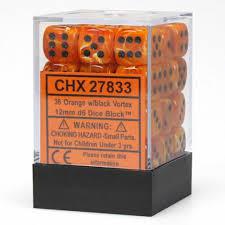 36 Count D6 Vortex Chessex Dice Cube