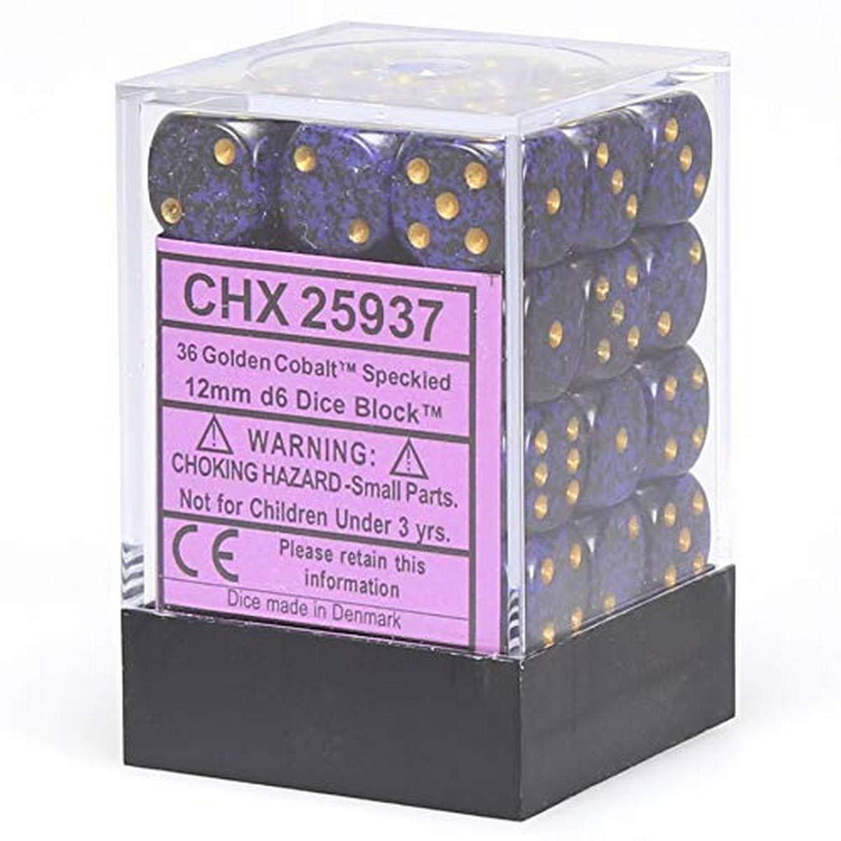 36 Count D6 Speckled Chessex Dice Cube