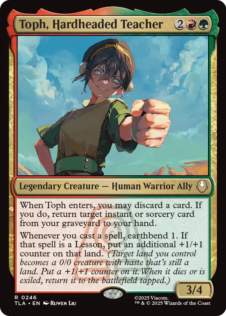 Toph, Hardheaded Teacher