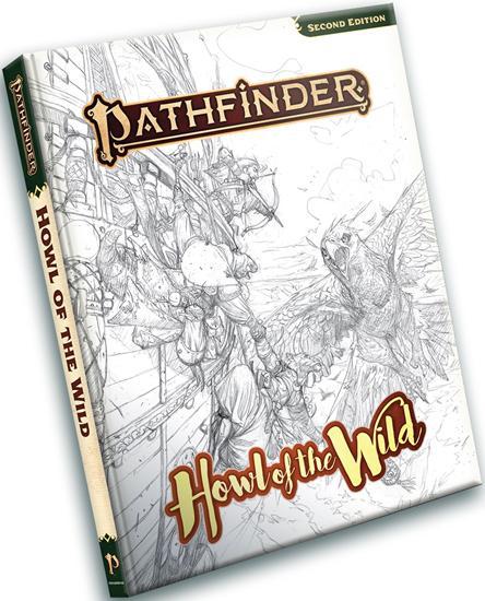 Pathfinder 2e Howl of the Wild Sketch Cover