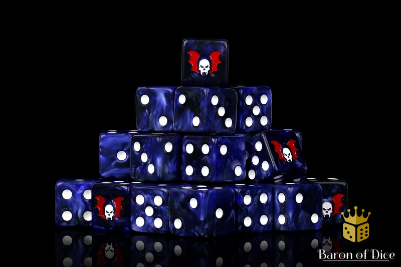 Baron of Dice 50 Count Square Corner Chaos Dice
