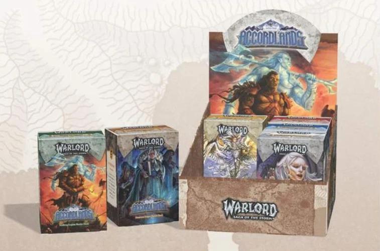 Warlord TCG: Saga of the Storm- Into the Accordlands Starter Deck Display