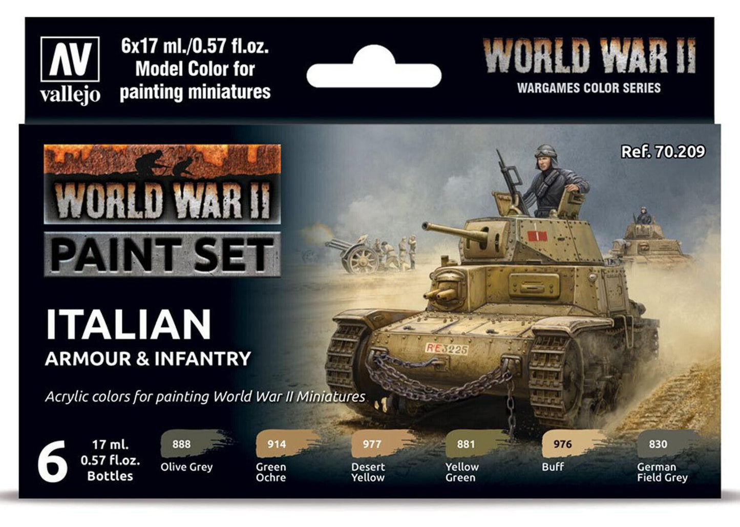 WW2 Italian Armor & Infantry Paint Set