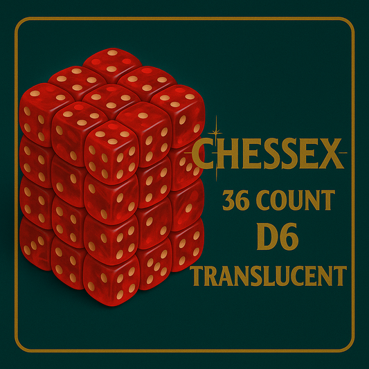 36 count D6 Translucent Chessex Dice Set