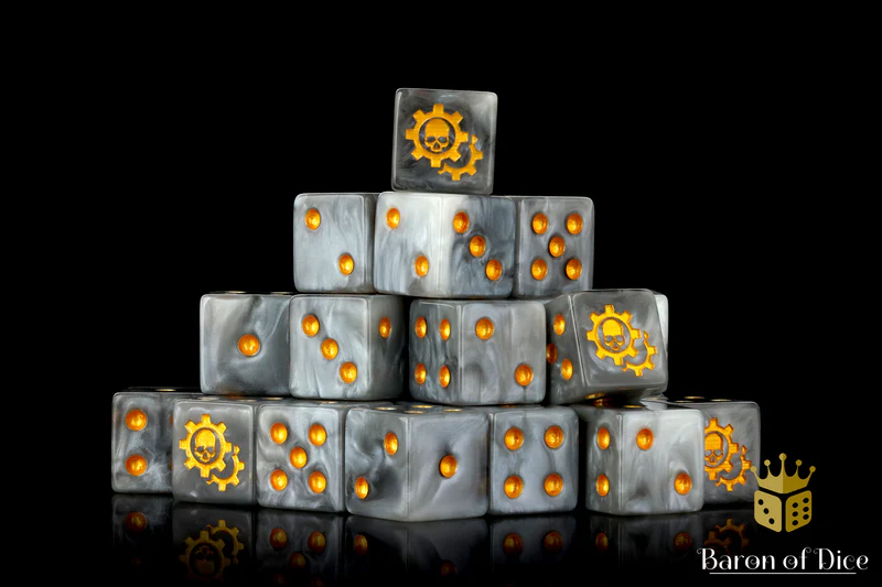 Baron of Dice 50 Count Square Corner Imperial Dice