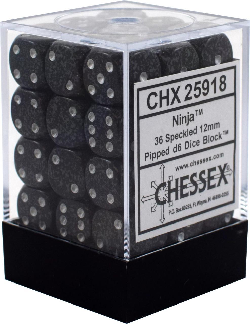 36 Count D6 Speckled Chessex Dice Cube