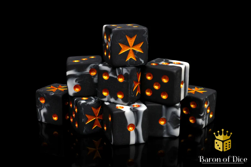 Baron of Dice 25 Count Square Corner Imperial Dice