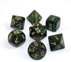 7 Die Scarab Polyhedral Dice Cube