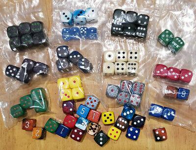 36 Count D6 Marble Chessex Dice Cube