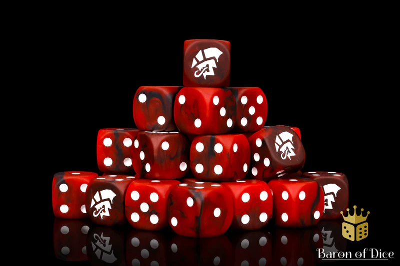 Baron of Dice 50 Count Square Corner Xenos Dice
