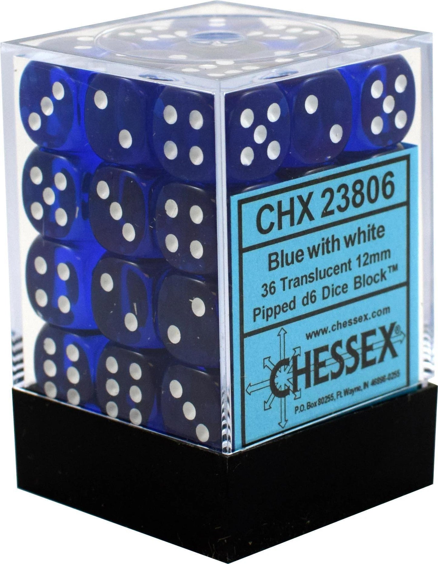 36 count D6 Translucent Chessex Dice Set