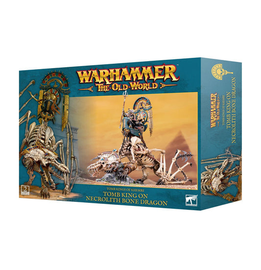 TOMB KINGS OF KHEMRI: TOMB KING ON NECROLITH BONE DRAGON