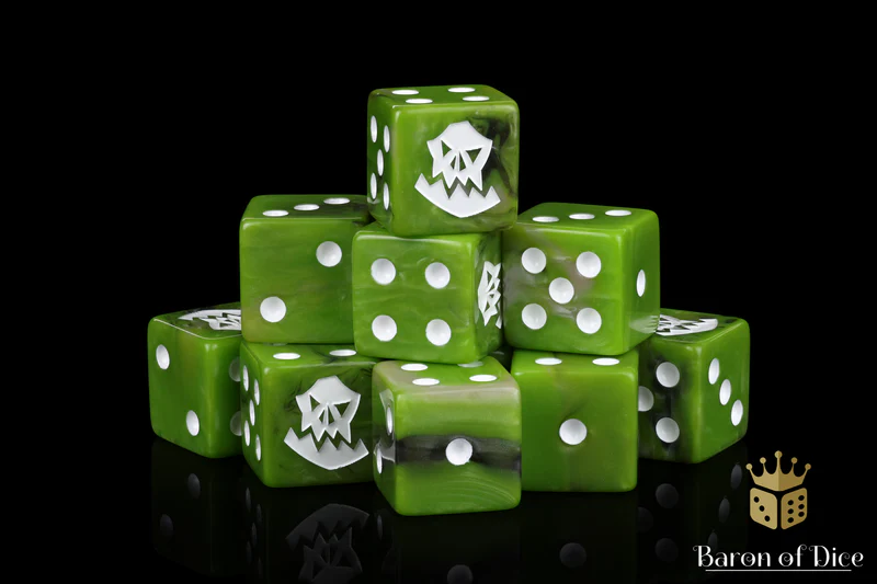 Baron of Dice 25 Count Square Corner Xenos Dice