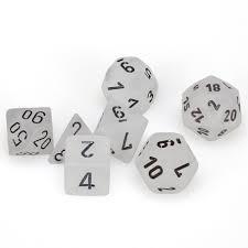 7 Die Frosted Chessex Set