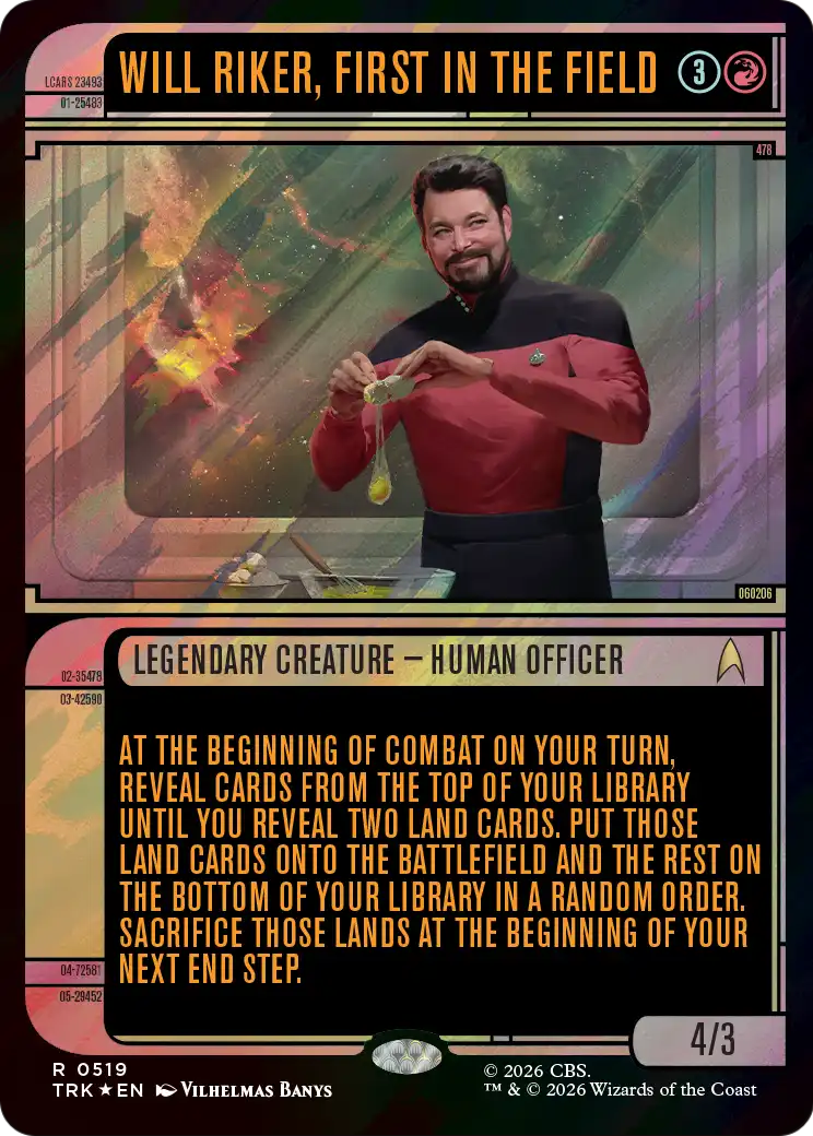 Will Riker, First in the Field