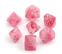 7 Die Ghostly Glow  Polyhedral Chessex Dice Set