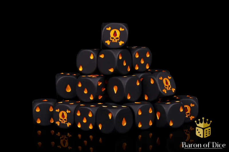 Baron of Dice 50 Count Square Corner Imperial Dice