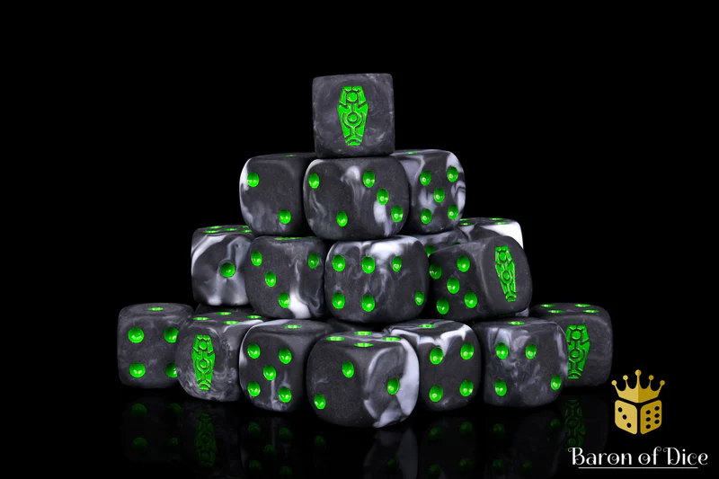 Baron of Dice 50 Count Square Corner Xenos Dice