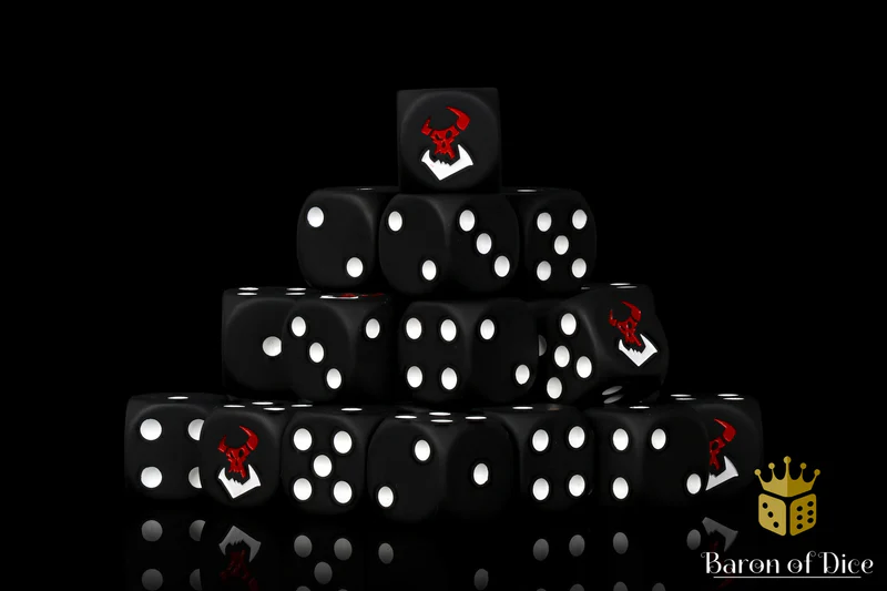 Baron of Dice 25 Count Square Corner Xenos Dice