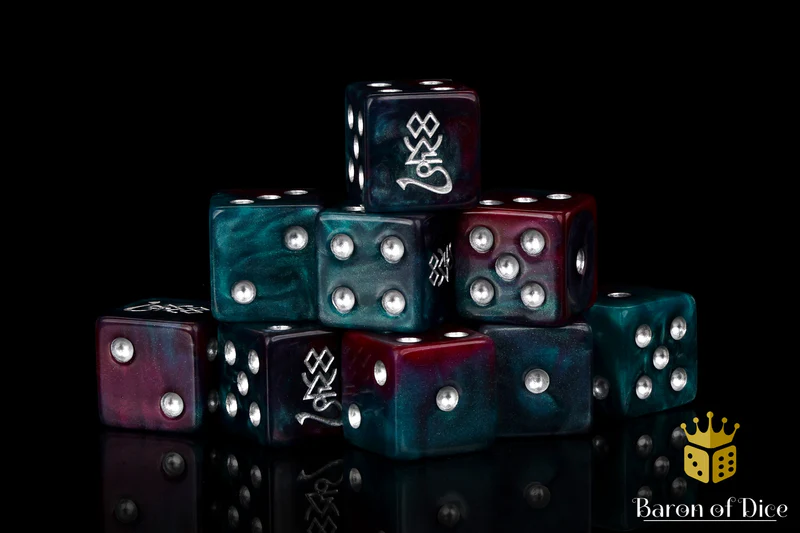 Baron of Dice 25 Count Square Corner Xenos Dice