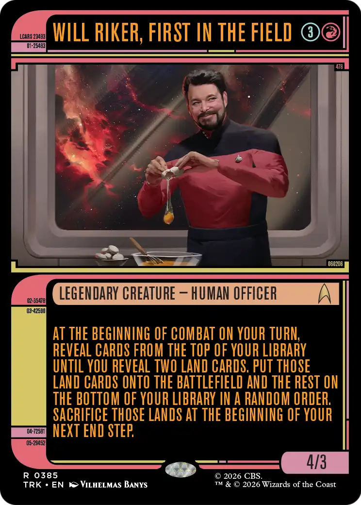 Will Riker, First in the Field