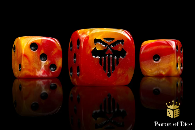 Baron of Dice 50 Count Square Corner Chaos Dice