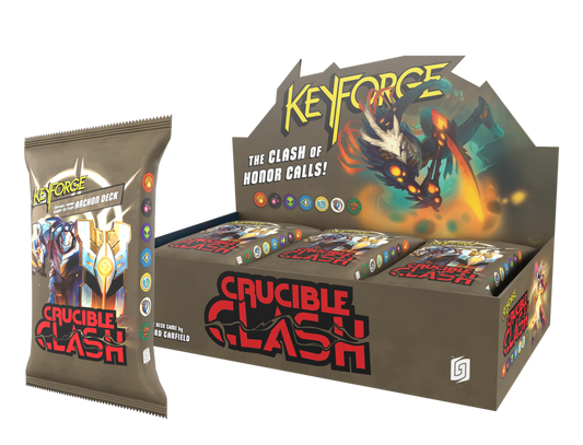 Keyforge Crucible Clash Archon Decks Display
