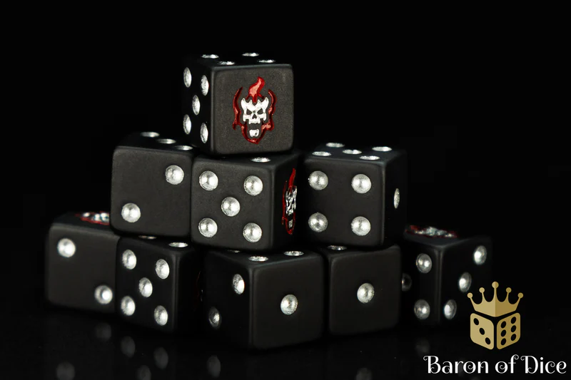 Baron of Dice 25 Count Square Corner Chaos Dice
