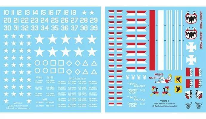 Vietnam US Armor in Vietnam Decals