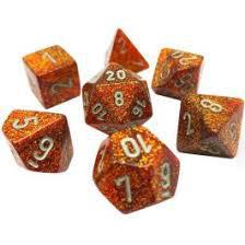 7  Die Mini Glitter Chessex Dice Sets