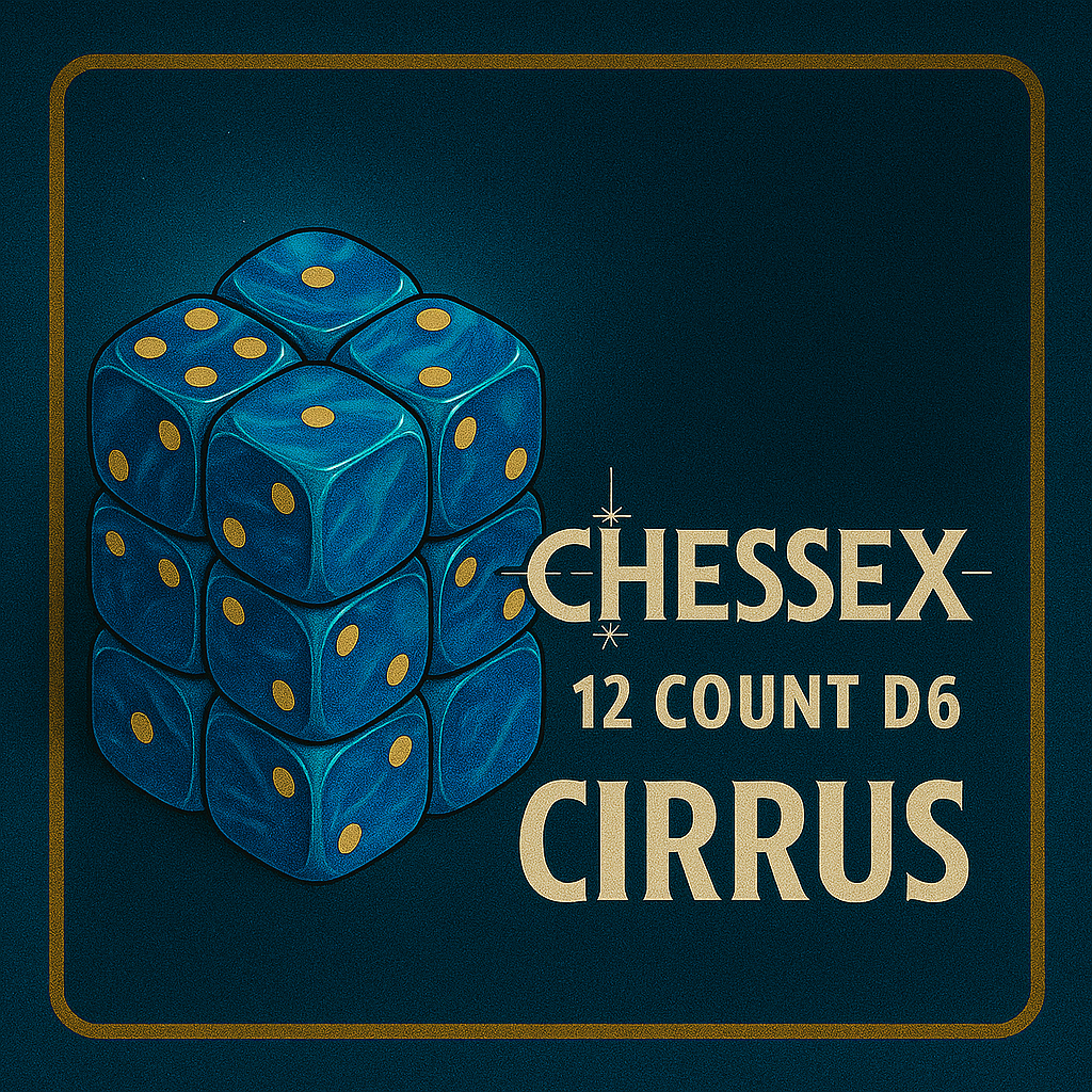 12 Count D6 Cirrus Chessex Dice Cube