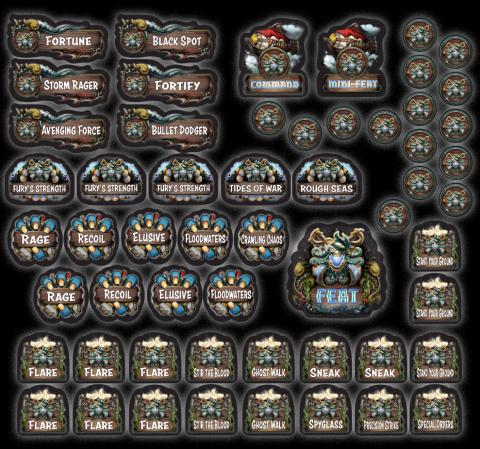 Southern Kriels Brineblood Marauders MK4 Full Token set (Limited Edition)