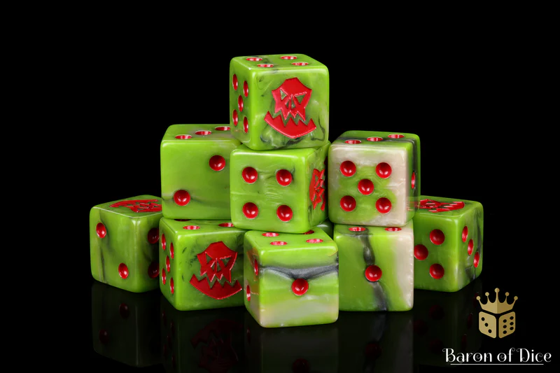 Baron of Dice 25 Count Square Corner Xenos Dice