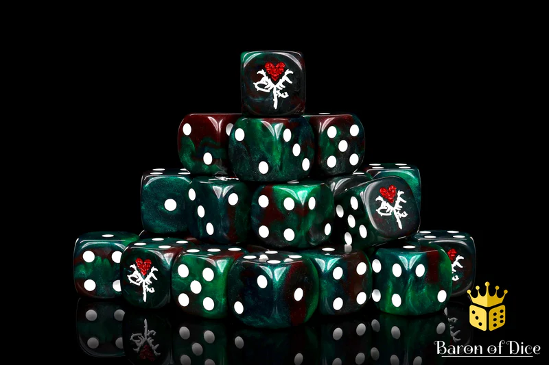 Baron of Dice 25 Count Square Corner Xenos Dice