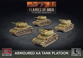 Armoured AA Tank Platoon (Late War x4 Plastic)