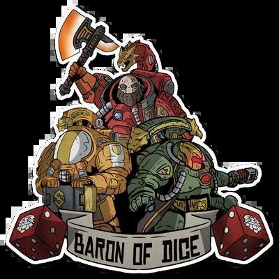 Baron Premium Vinyl Dice Stickers