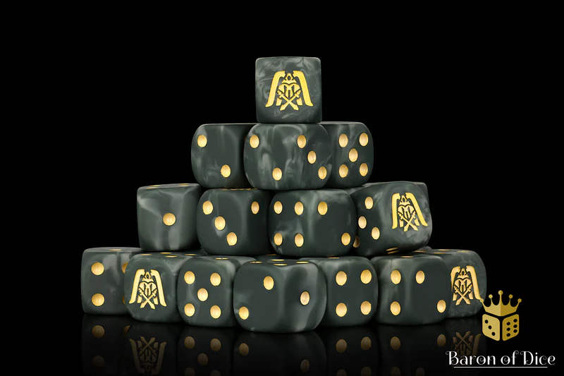 Baron of Dice 25 Count Square Corner Imperial Dice