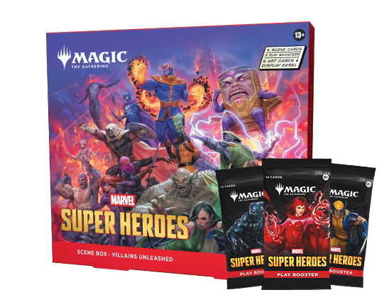 Magic the Gathering Marvel Super Heroes Villains Unleashed Scene Box