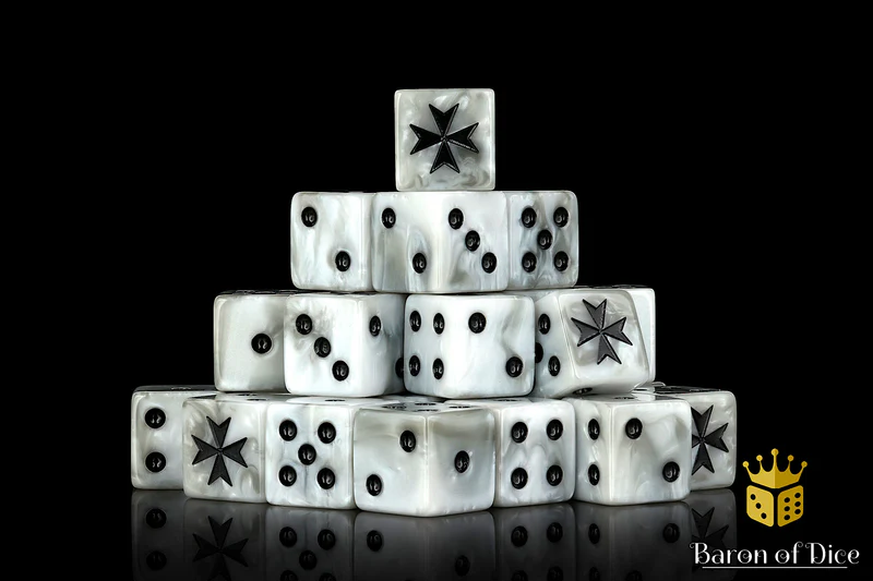 Baron of Dice 50 Count Square Corner Imperial Dice